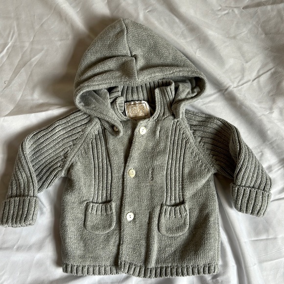 Grey hooded sweater,  Infants - Picture 1 of 2
